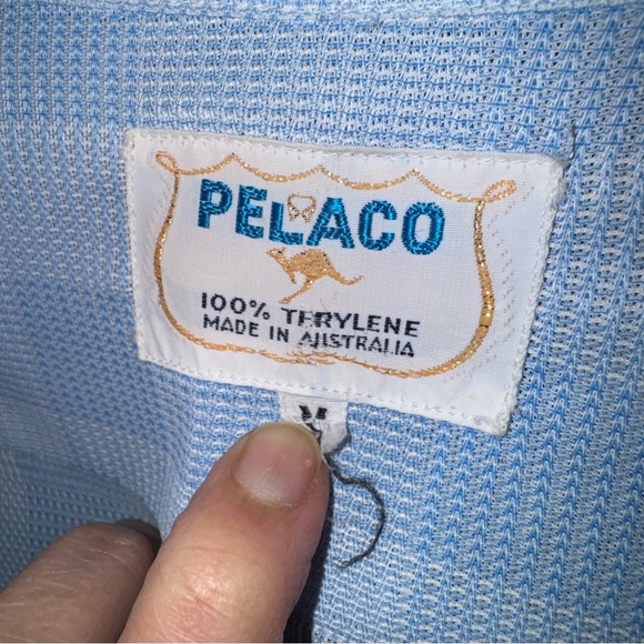 VINTAGE PELACO Made in Australia Shirt Men's Size Medium Short Sleeve - Picture 5 of 5